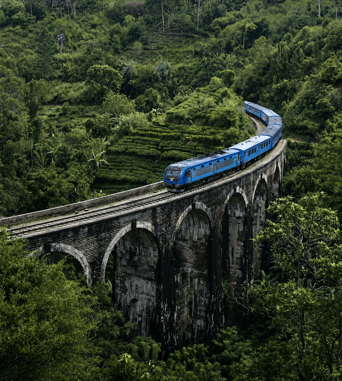 Scenic journey in Sri Lanka